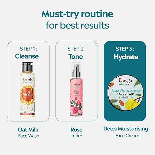 Deyga Deep Moisturising Face Cream – Intense Hydration for Dry & Sensitive Skin