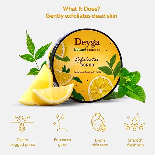 Face & Body Exfoliator – Natural Vitamin C Rich Scrub for Smooth, Glowing Skin