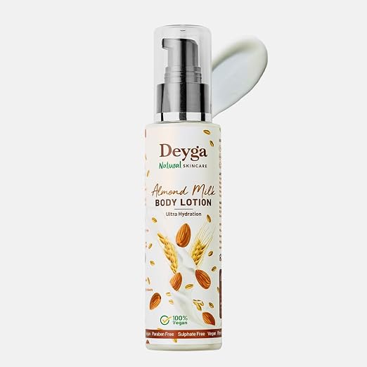 Deyga Almond Milk Body Lotion – Deep Hydrating & Nourishing Natural Body Moisturiser (100ml)