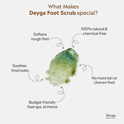 Deyga Foot Scrub 100g | Exfoliating Herbal Scrub for Soft & Smooth Feet
