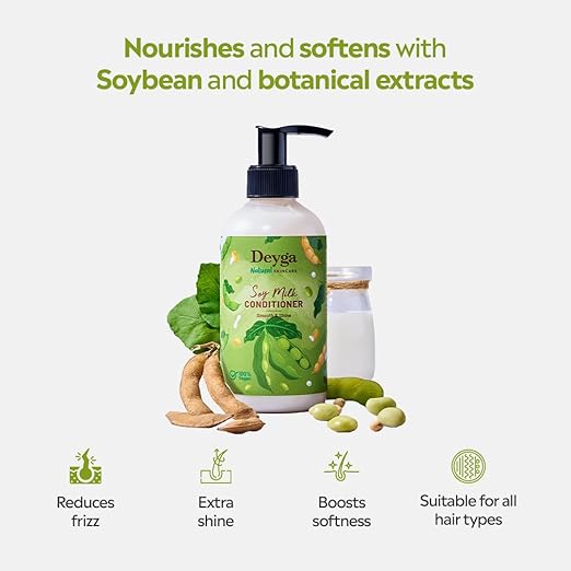 Deyga Soy Milk Conditioner – Deep Nourishment, Frizz Control & Silky Smooth Hair