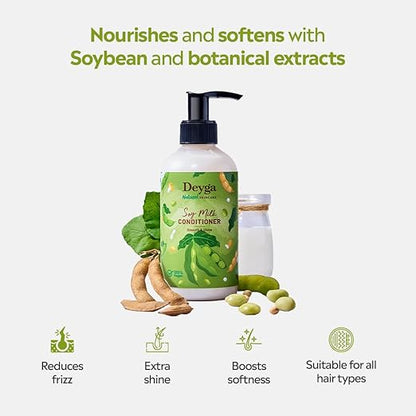 Deyga Soy Milk Conditioner – Deep Nourishment, Frizz Control & Silky Smooth Hair
