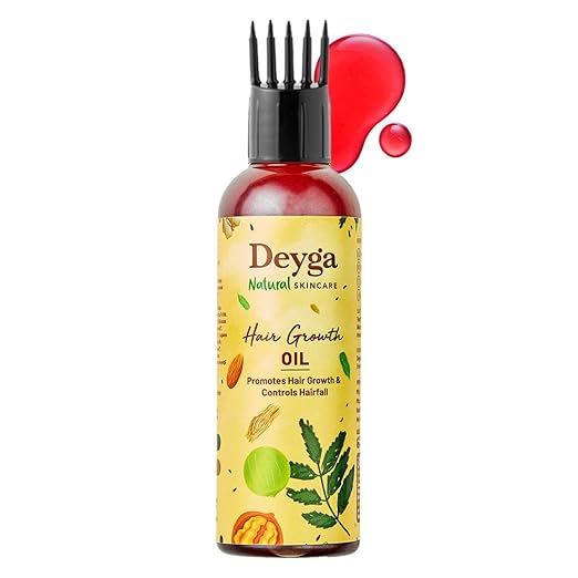 Hair Growth Oil – Natural Ayurvedic Hair Oil for Hair Fall Control, Thicker & Stronger Hair Growth | Herbal Scalp Nourishing Oil