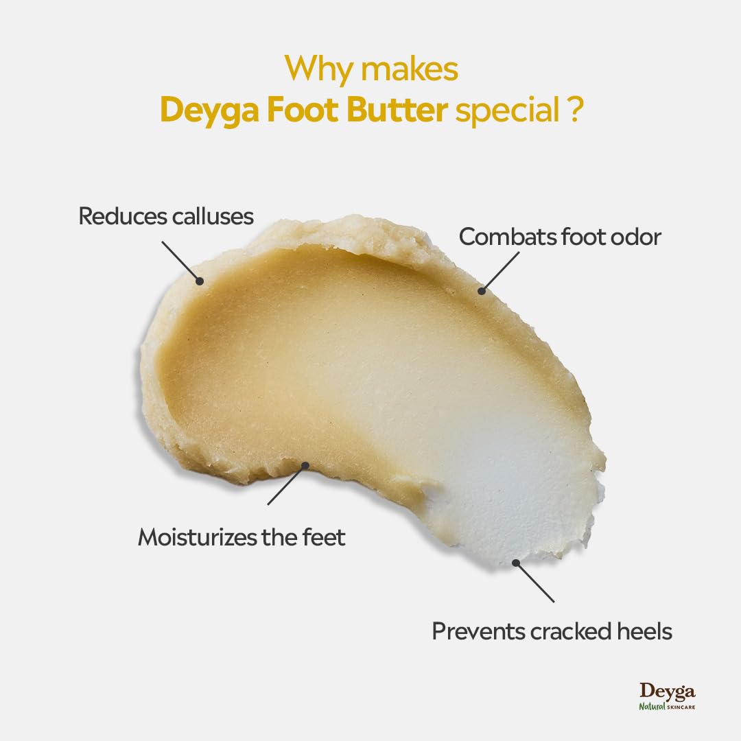 Deyga Foot Butter 40g| Deep Moisturizing Cream for Cracked Heels & Dry Feet