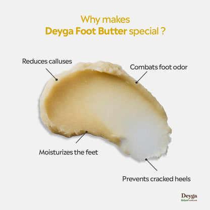 Deyga Foot Butter 40g| Deep Moisturizing Cream for Cracked Heels & Dry Feet