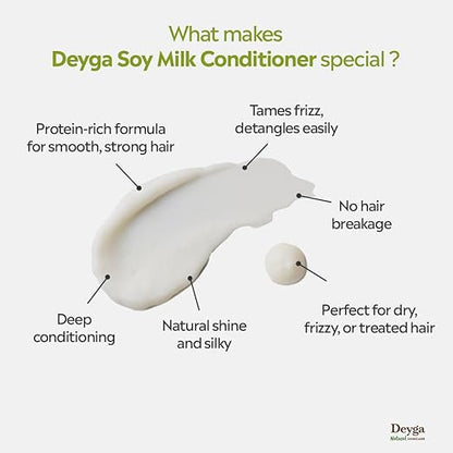 Deyga Soy Milk Conditioner – Deep Nourishment, Frizz Control & Silky Smooth Hair