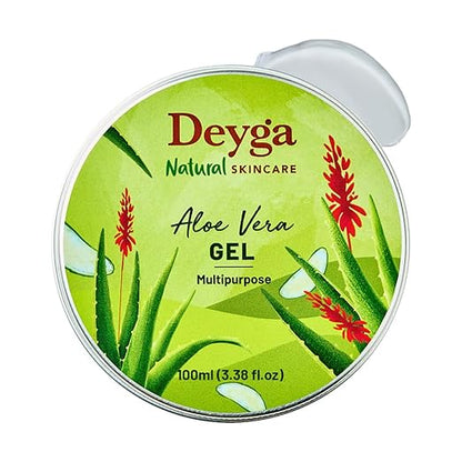 Aloe Vera Gel – 100% Organic Multi-Purpose Hydrating Gel for Face, Body & Hair Care