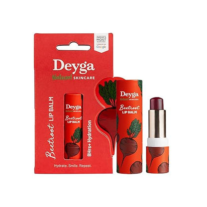 Beetroot Lip Balm Stick – Natural Tinted Moisturizing Lip Balm for Soft, Hydrated Lips