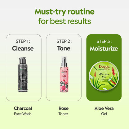Aloe Vera Gel – 100% Organic Multi-Purpose Hydrating Gel for Face, Body & Hair Care