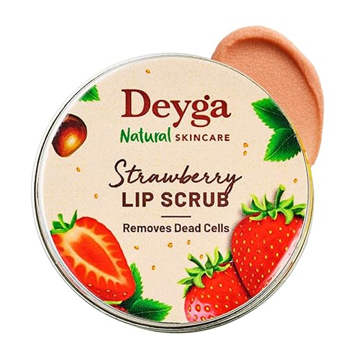 Deyga Strawberry Lip Scrub 16g – Natural Lip Exfoliator