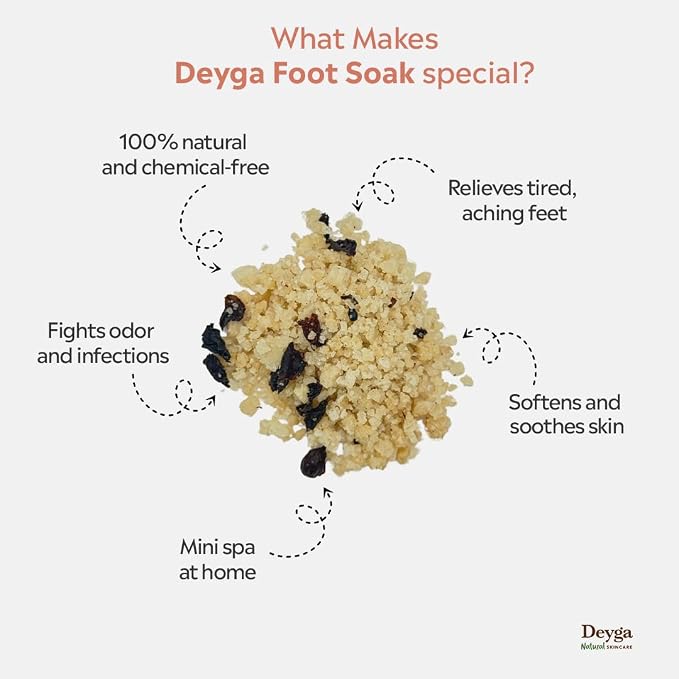Deyga Foot Soak 160g | Relaxing Herbal Foot Bath for Tired Feet