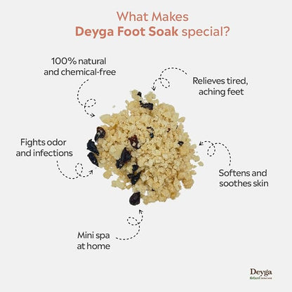 Deyga Foot Soak 160g | Relaxing Herbal Foot Bath for Tired Feet