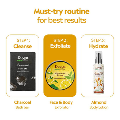 Face & Body Exfoliator – Natural Vitamin C Rich Scrub for Smooth, Glowing Skin