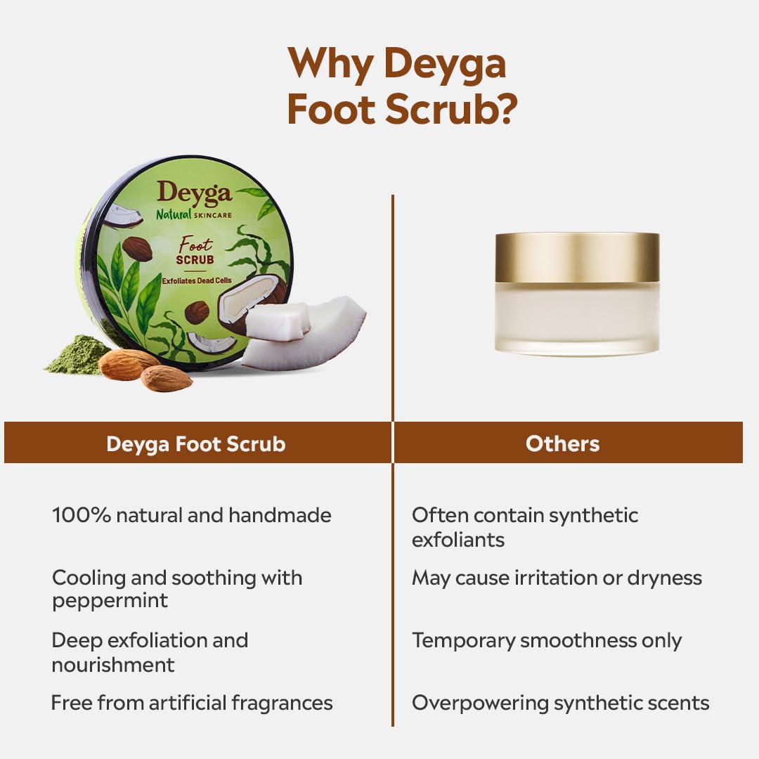 Deyga Foot Scrub 100g | Exfoliating Herbal Scrub for Soft & Smooth Feet