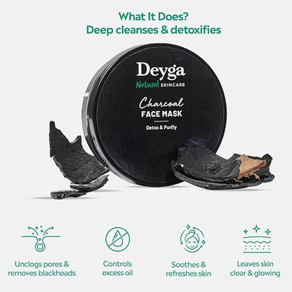 Charcoal Detox Face Mask – Deep Cleansing Clay Mask for Oil Control & Clear Skin