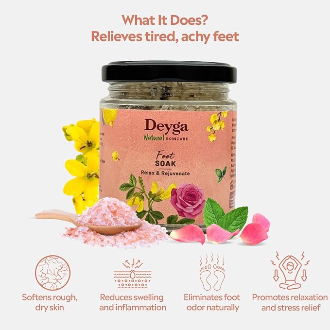 Deyga Foot Soak 160g | Relaxing Herbal Foot Bath for Tired Feet