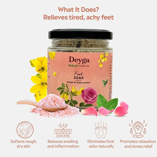 Deyga Foot Soak 160g | Relaxing Herbal Foot Bath for Tired Feet