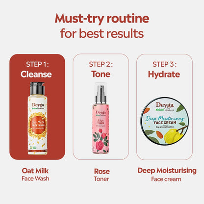 Deyga Oat Milk Face Wash – Gentle Hydrating Cleanser