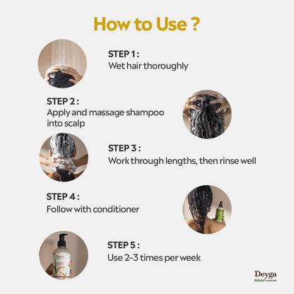 Deyga Rice Water Shampoo | Strengthening & Nourishing Hair Cleanser