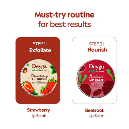Deyga Strawberry Lip Scrub 16g – Natural Lip Exfoliator