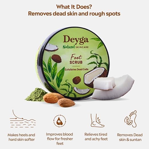Deyga Foot Scrub 100g | Exfoliating Herbal Scrub for Soft & Smooth Feet