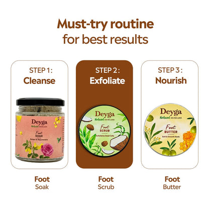 Deyga Foot Scrub 100g | Exfoliating Herbal Scrub for Soft & Smooth Feet
