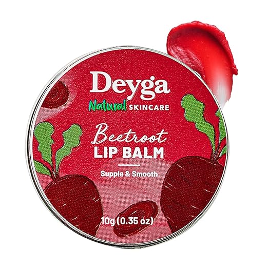 Beetroot Lip Balm – Natural Moisturizing Lip Care for Soft, Hydrated & Pink Lips | 100% Natural Lip Balm for Daily Use