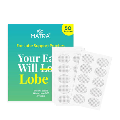 Invisible Ear Lobe Support Patches – Comfortable Ear Lift Tape for Earrings