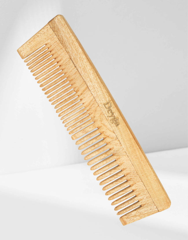 Wooden Neem Wood Comb – Natural Anti-Frizz Detangling Comb (Small, Medium, Large & Combo Pack)